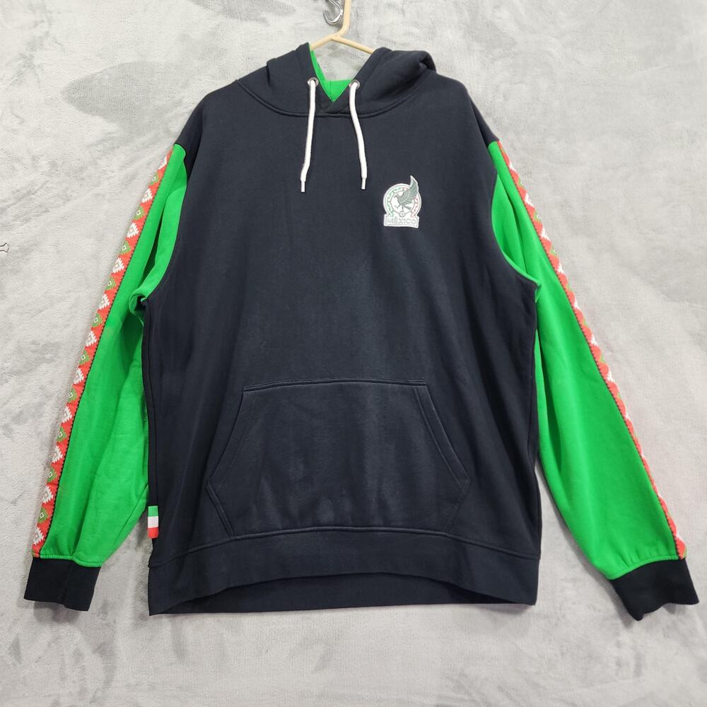 Mexico National Team Sweatshirt Mens 3XL Black Green Soccer Pullover Hoodie SNM